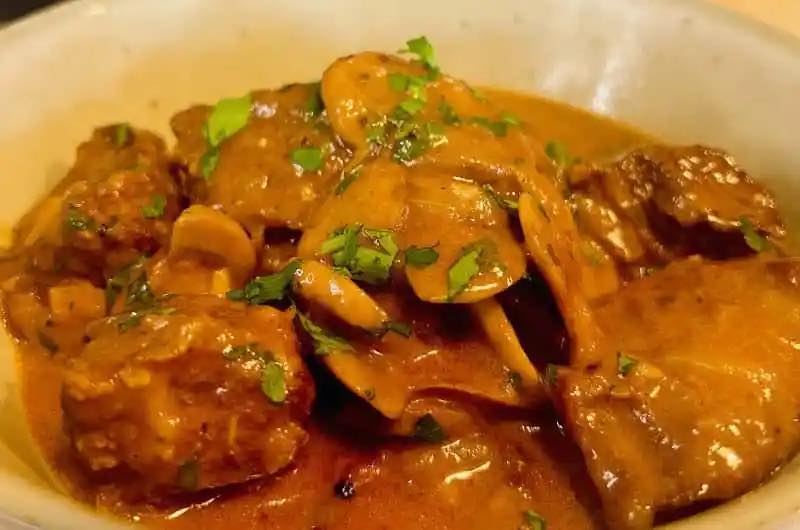 Beef Stroganoff, a beloved dish with roots tracing back to Russia, has become a global favourite over the centuries. It is a dish that embodies the blend of tender beef, creamy sauce, and rich flavours, making it an enduring classic in many households. https://checooper.com/gluten-and-dairy-free-slow-cooked-beef-stroganoff/#wpzoom-premium-recipe-card

#beef #Stroganoff #slowcooker