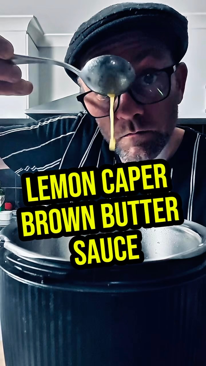Lemon Caper Brown Butter Sauce
Ingredients:
● 120g unsalted butter
● 2 tbsp capers (drained, lightly crushed)
● 1 clove garlic (finely chopped)
● Juice of 1 lemon
● Zest of ½ lemon
● 50ml white wine (optional but recommended)
● 50ml chicken stock
● Small handful chopped parsley
● Salt to taste
⸻
Method (à la minute – ~2 mins total):
1. In a pan, melt butter over medium heat
2. Let it foam and turn nutty brown (don’t walk away — it moves quick)
3. Add capers → let them crisp slightly
4. Add garlic (10–15 seconds only, don’t burn it)
5. Deglaze with white wine → reduce quickly
6. Add lemon juice + stock → quick swirl
7. Finish with zest + parsley
👉 Sauce should be glossy, slightly tangy, not too thick

#lemon #butter #caper #sauce